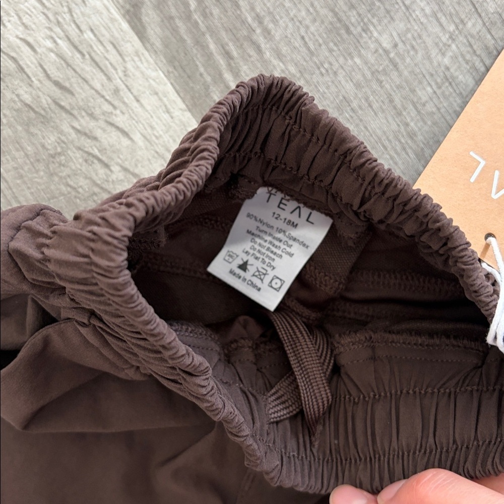 Active by Teal boys Brown Shorts 12-18m - Picture 3 of 5